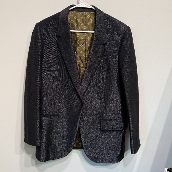 Louis Vuitton Jackets & Blazers - NWT Louis Vuitton Single-Breasted Glitter Blazer Size 40 with COA
